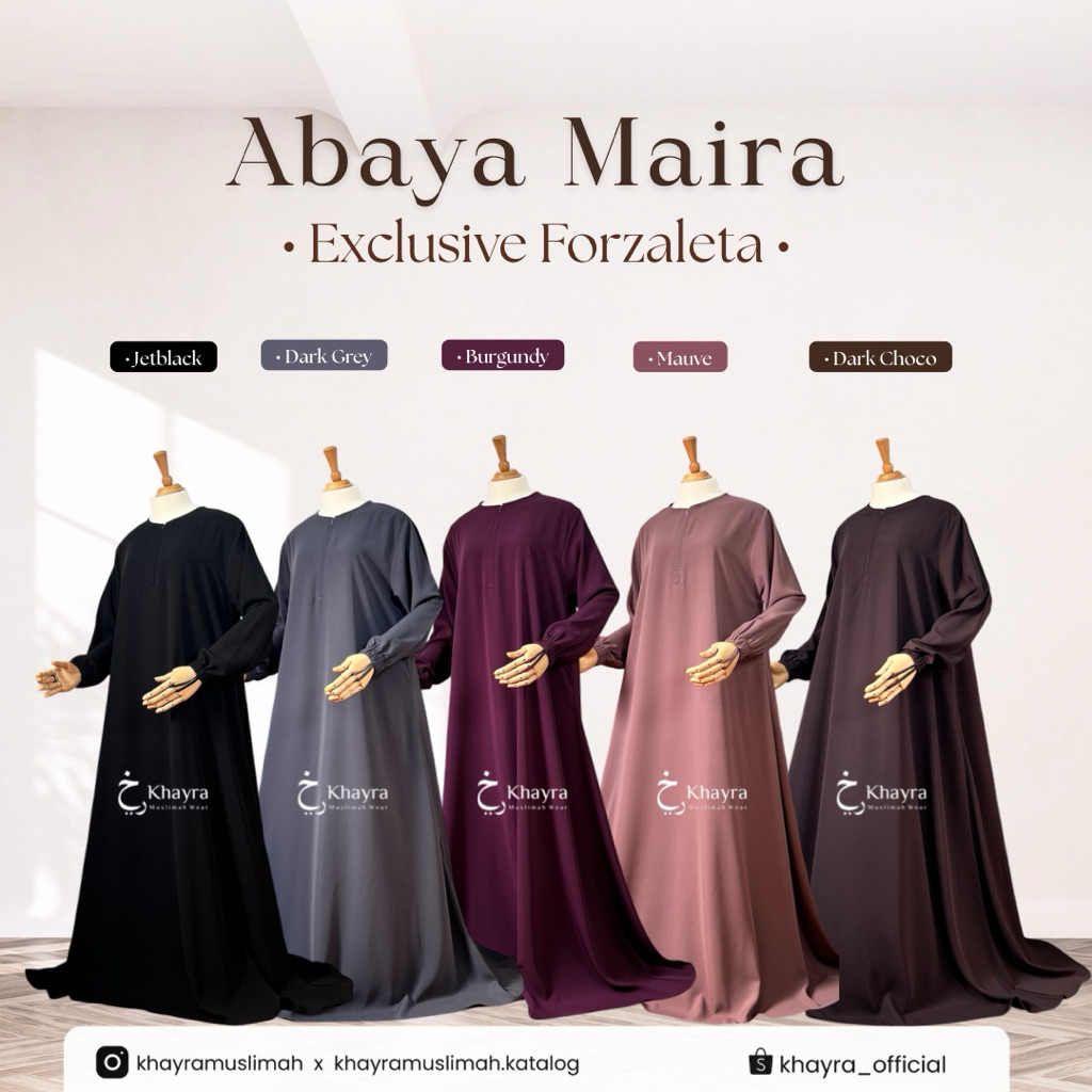 Abaya Maira By Khayra Muslimah