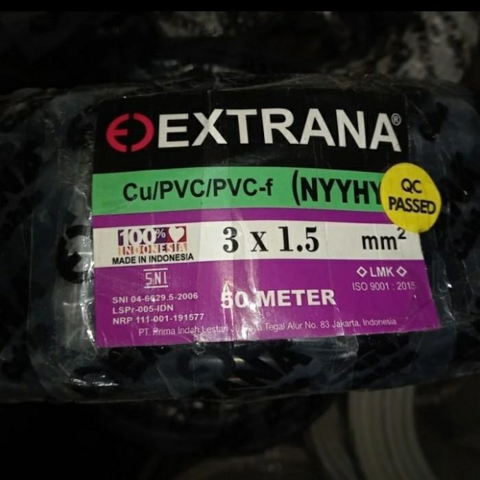 KABEL LISTRIK EXTRANA NYYHY / NYMHY 50 mtr 3x1.5