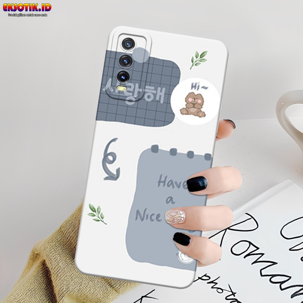 Case VIVO Y12s Y20 Y20s- Eksotik.id - Casing VIVO Y12s Y20 Y20s - Case CUTE BEAR - Skin Handphone - 