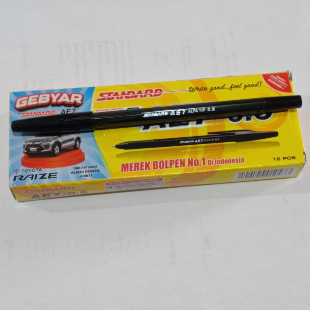 

Ballpoint Sandard AE7 Hitam Pulpen Standard AE7 ballpoint bolpen pulpen polpen