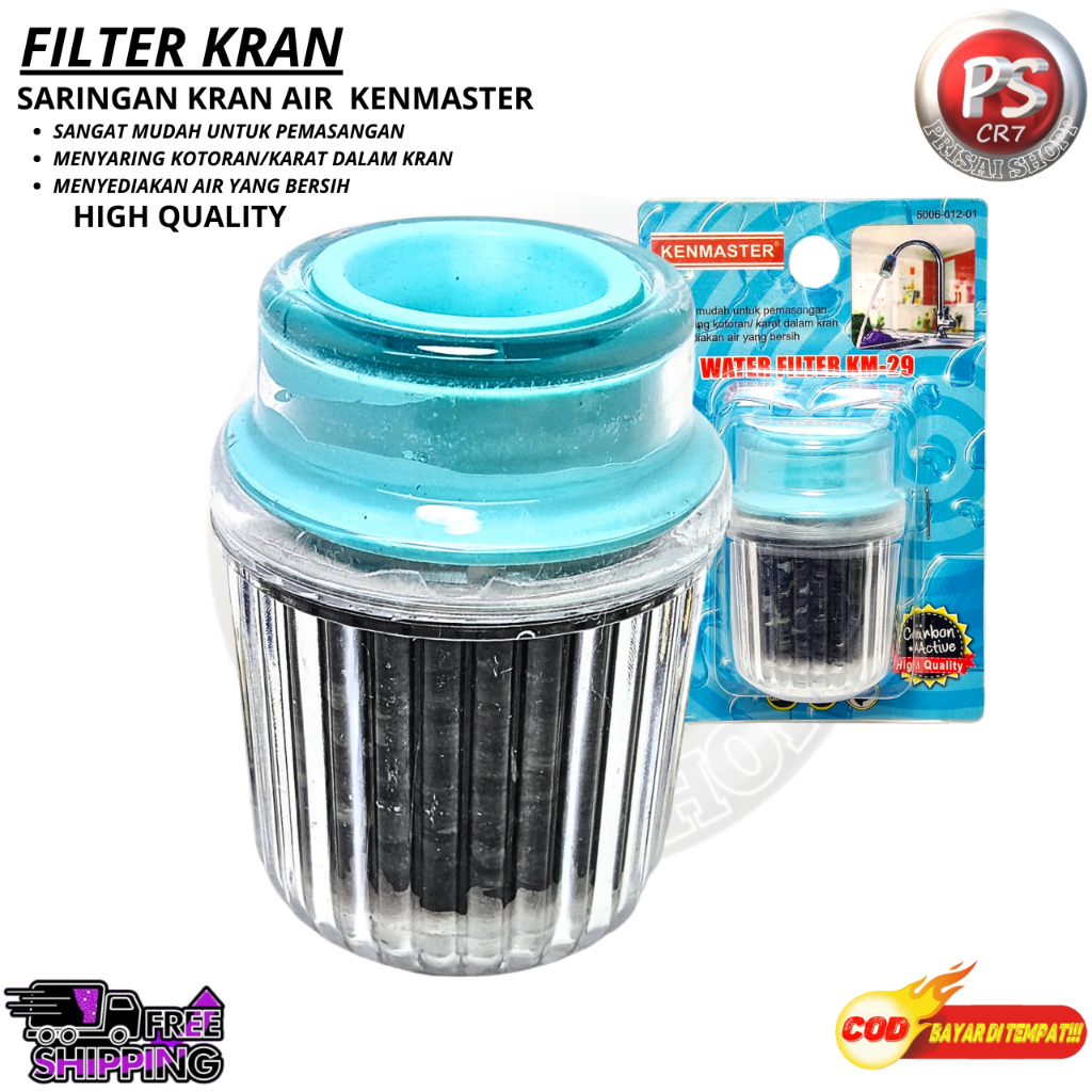 Filter Kran KENMASTER Penyaring Kran Air Menghilangkan Karat Dan Bau / KENMASTER WATER FILTER KM-29 