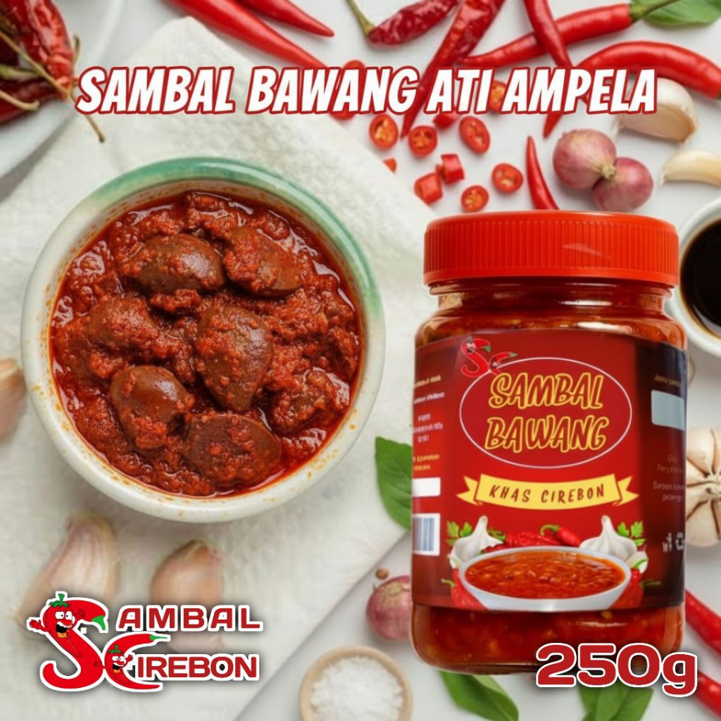 

SAMBAL BAWANG ATI AMPELA dengan rasa pedas menggigit dan aroma bawang yang harum. Cocok untuk semua lauk, dari ayam goreng sampai mie instan. Bikin makan apapun jadi spesial!