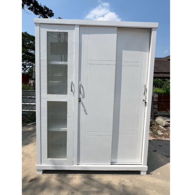Lemari Sleding pintu3 Rak Tas/Lemari pakaian minimalis modern