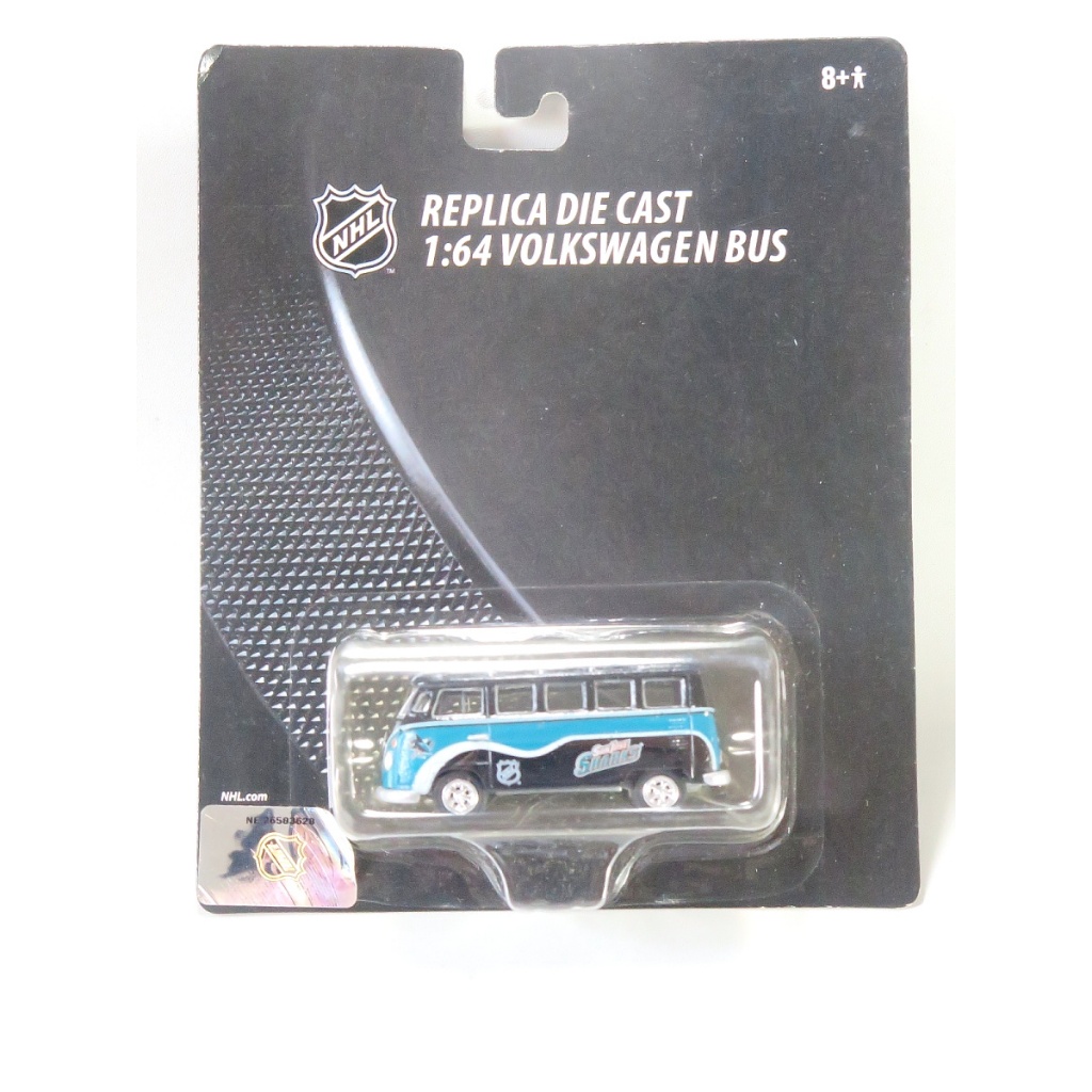Johnny Lightning Volkswagen VW Samba Bus PressPass Inc - San Jose Sharks NHL Hockey League