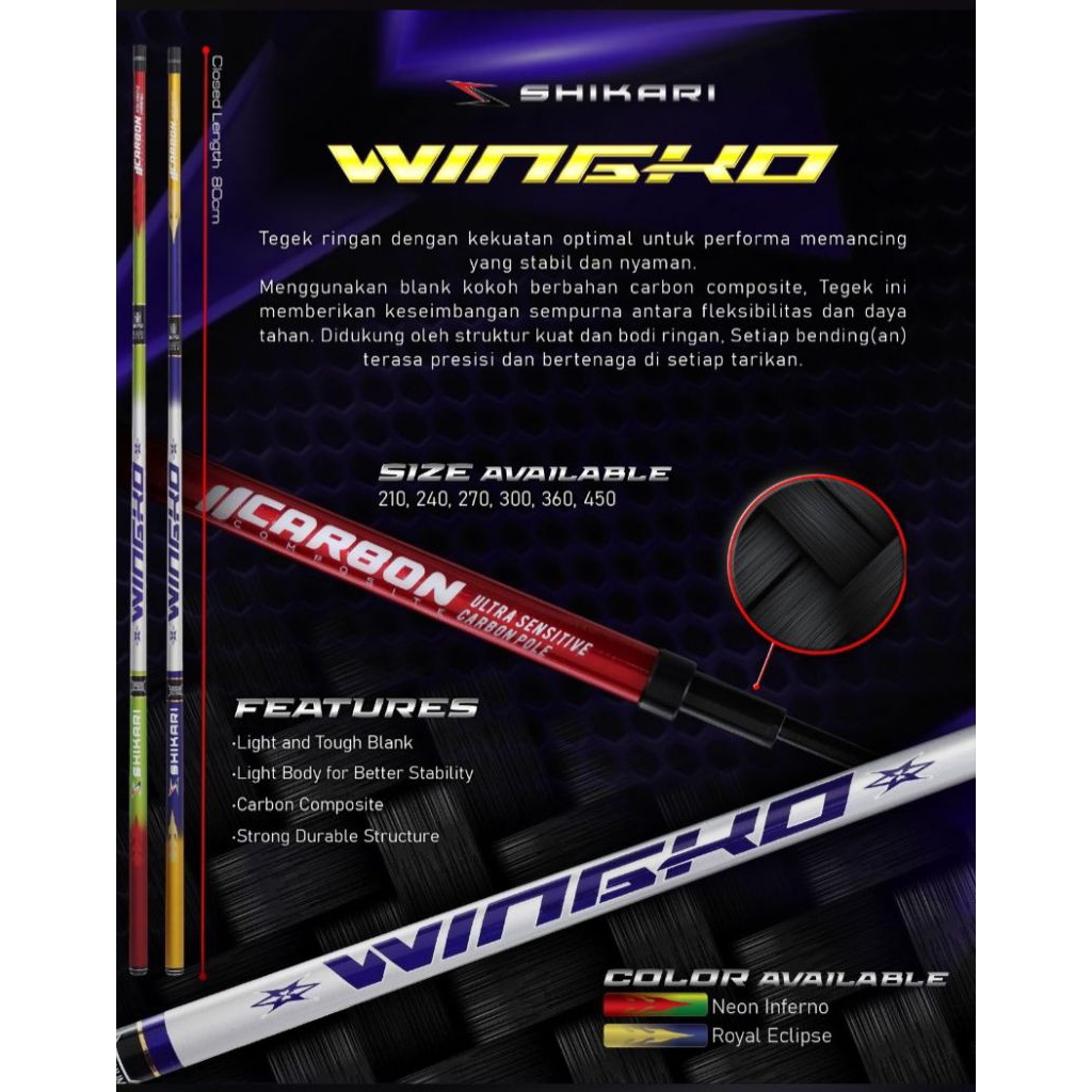 TEGEK SHIKARI WINGKO 450 HARD KAKU