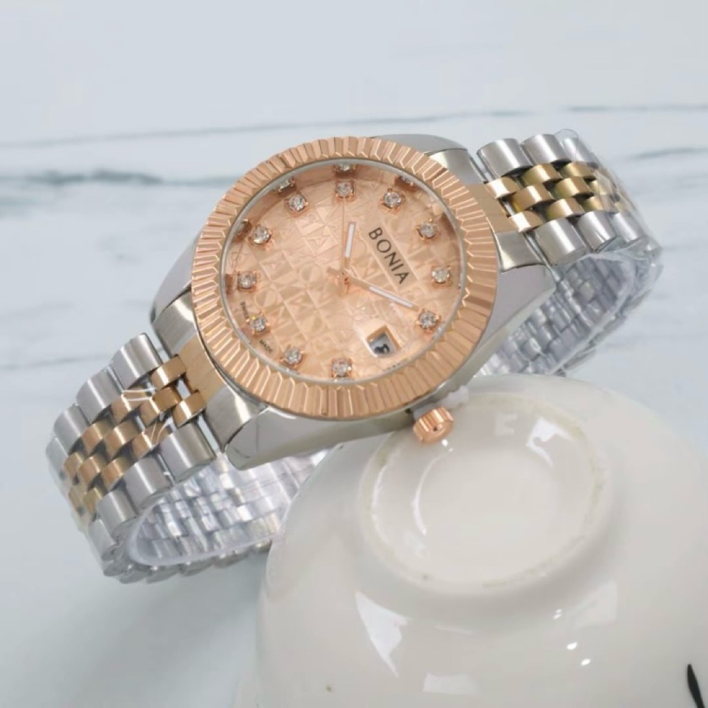 JAM TANGAN WANITA BONIA PREMIUM jam tangan stainless mewah elegant