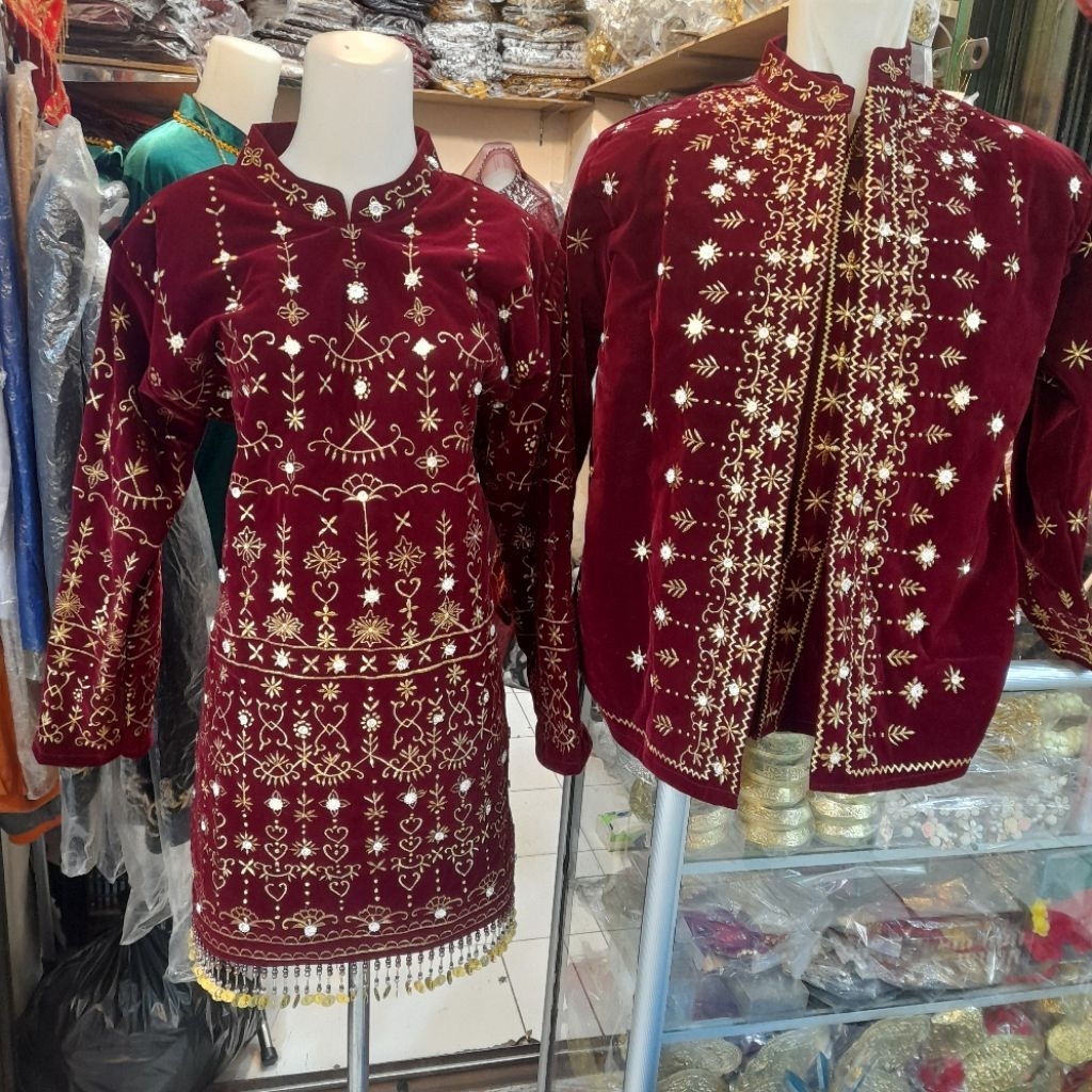 Baju bordir Palembang/Baju pengantin Palembang
