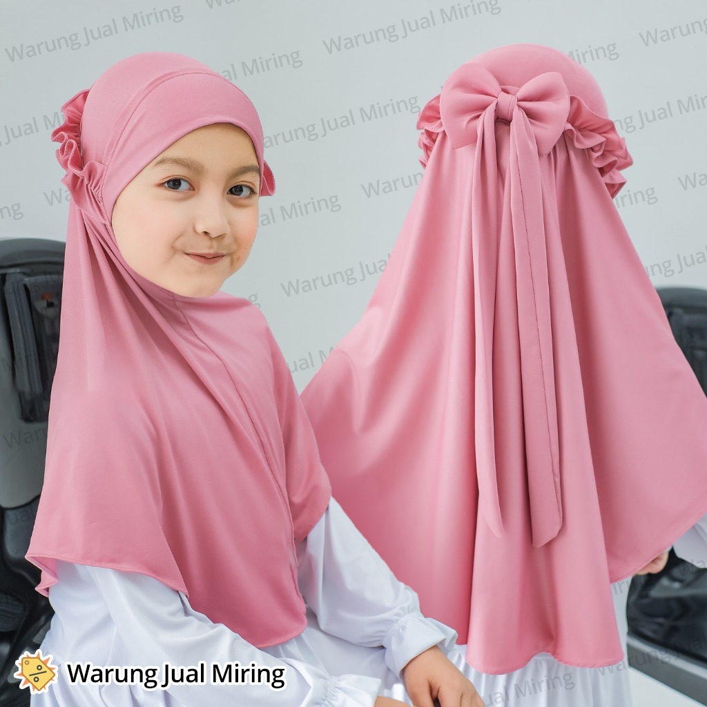 Hijab Anak PITA RICIS Jilbab Jersey 1-12 Tahun Instan Spandex Premium Pashmina Kerudung Viral Pashta