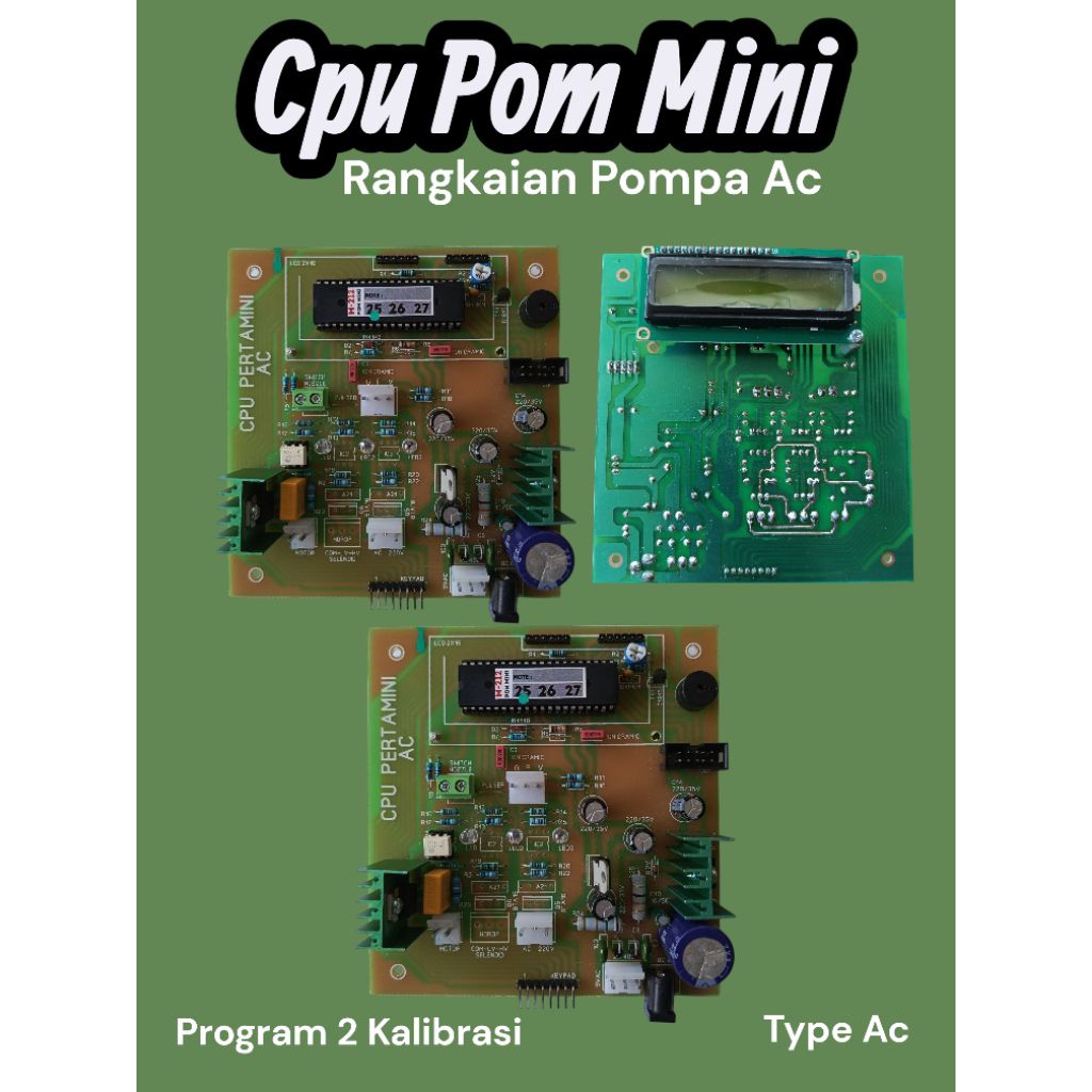 Cpu Pom Mini Ac Minimalis Progran V1.3h 2 Kalibrasi 7 Segmen