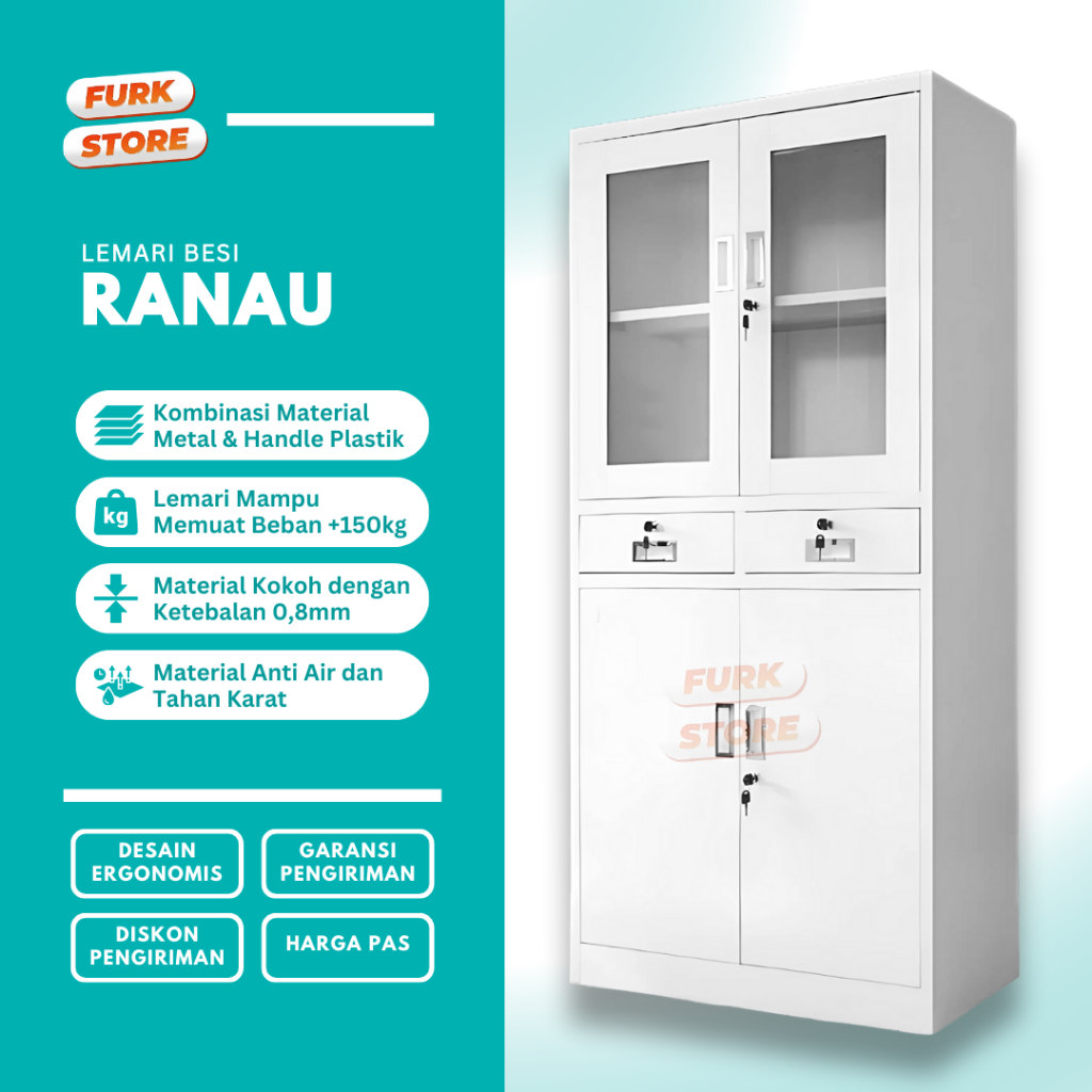 Lemari Besi Dokumen Tipe RANAU - lemari besi arsip | lemari berkas besi | lemari besi dokumen kaca |