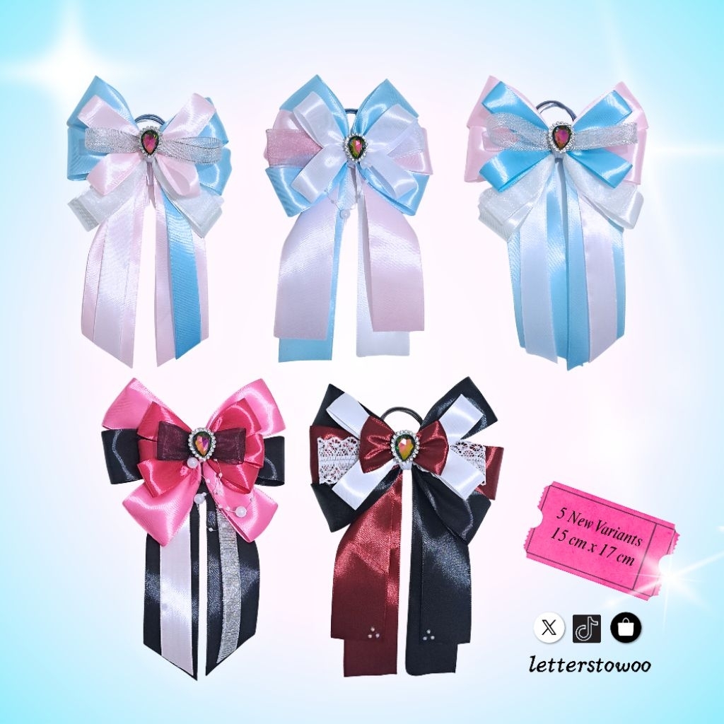 

Pita Ribbon Bow Lightstick Kpop Deco Hias Dekorasi by letters to woo