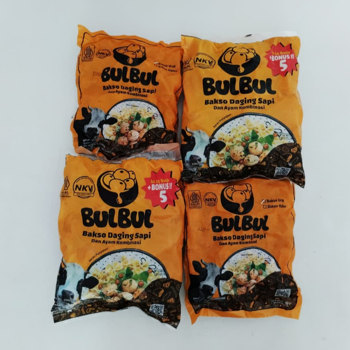 

Bakso Daging Ayam dan Sapi Kombinasi BULBUL Bakso Urat 600g dan Tenis 1000g