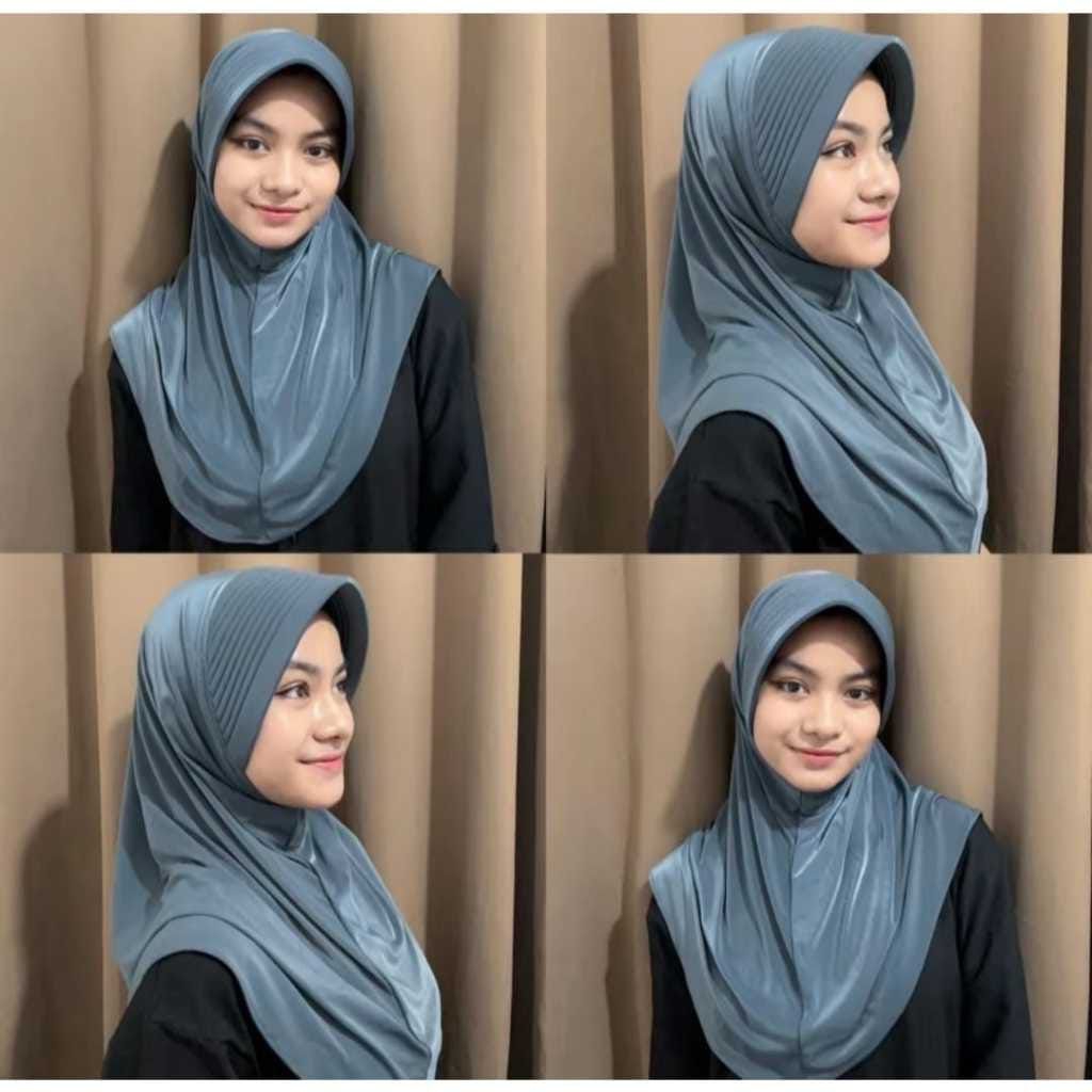 Hijab Instan-Bergo PET TEBAL/Kerudung Oval Pet Tebal/Besar/Hijab Sport/Hijab Bergo sport Pet Tebal