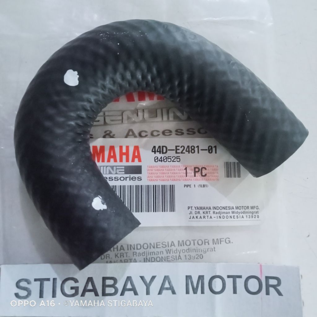 selang radiator Xeon original pipa radiator GT 125 original