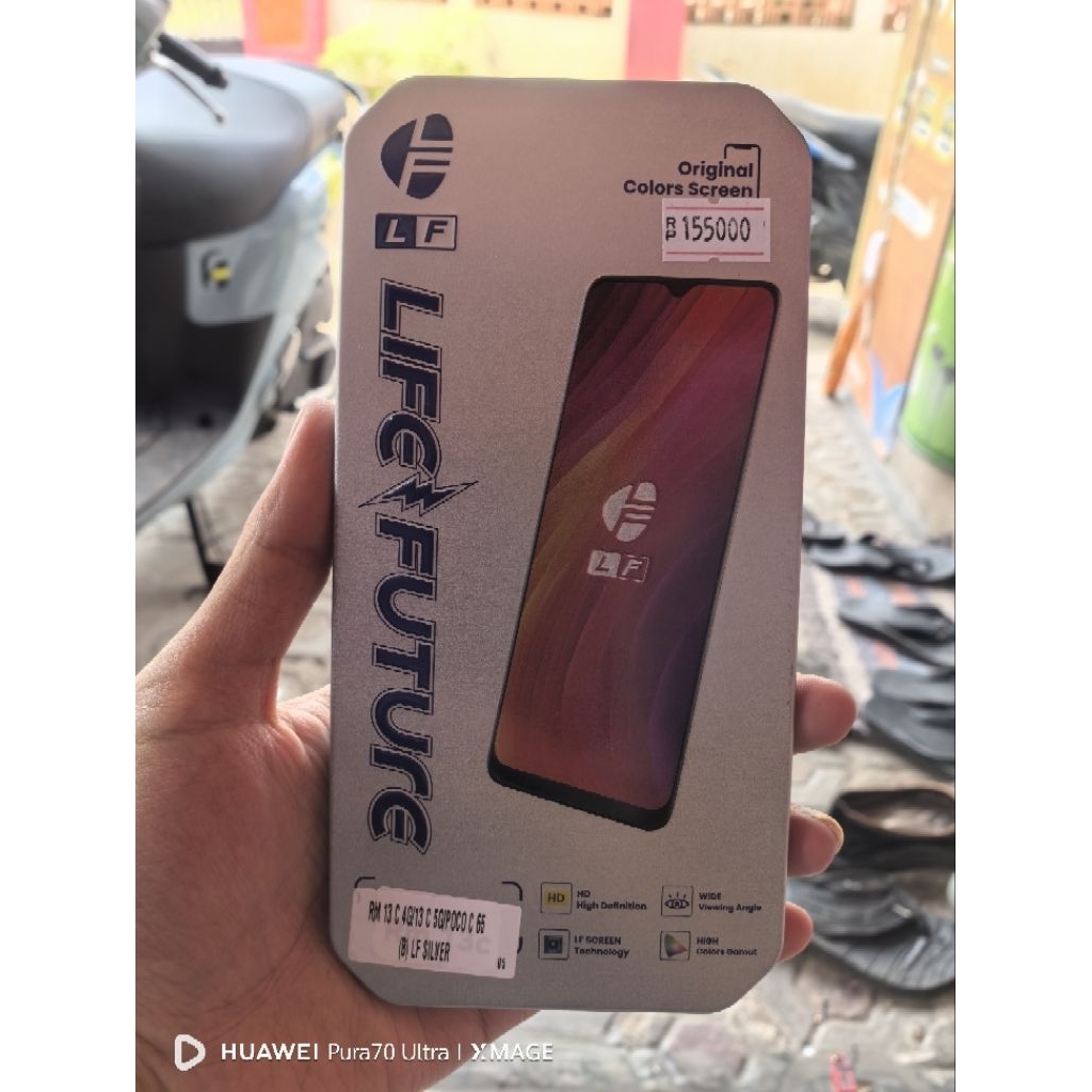 LCD POCO C65 LF SILVER FULLSET TOUCHSCREEN