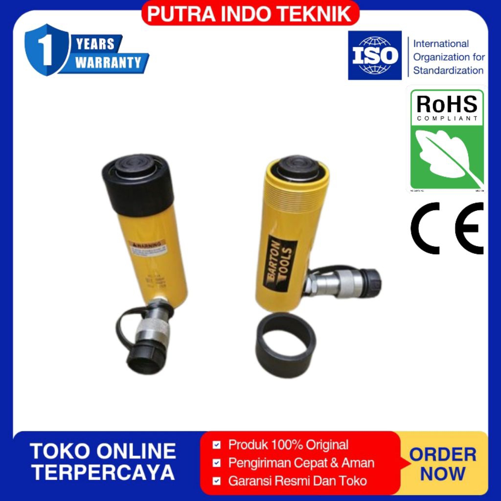 Hydraulic Cylinder 25 Ton 102mm RC-254 BARTON Hidrolik Jack 25T Silinder