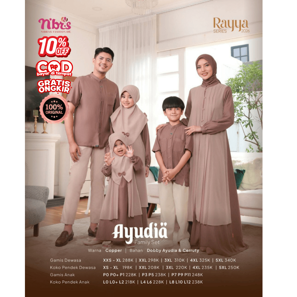 Nibras | Rayya Series | Family Set | Ayudia - Copper