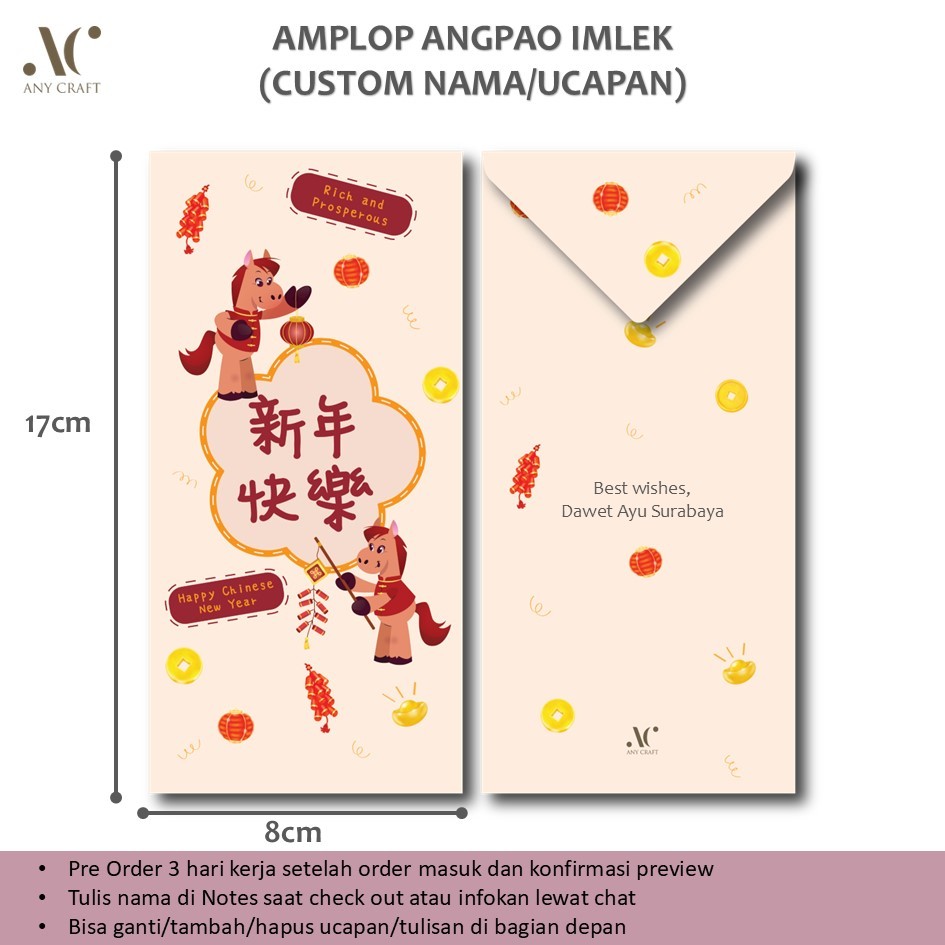 

Angpao imlek anak angpao imlek Panjang angpao imlek unik angpao Chinese new year amplop imlek custom