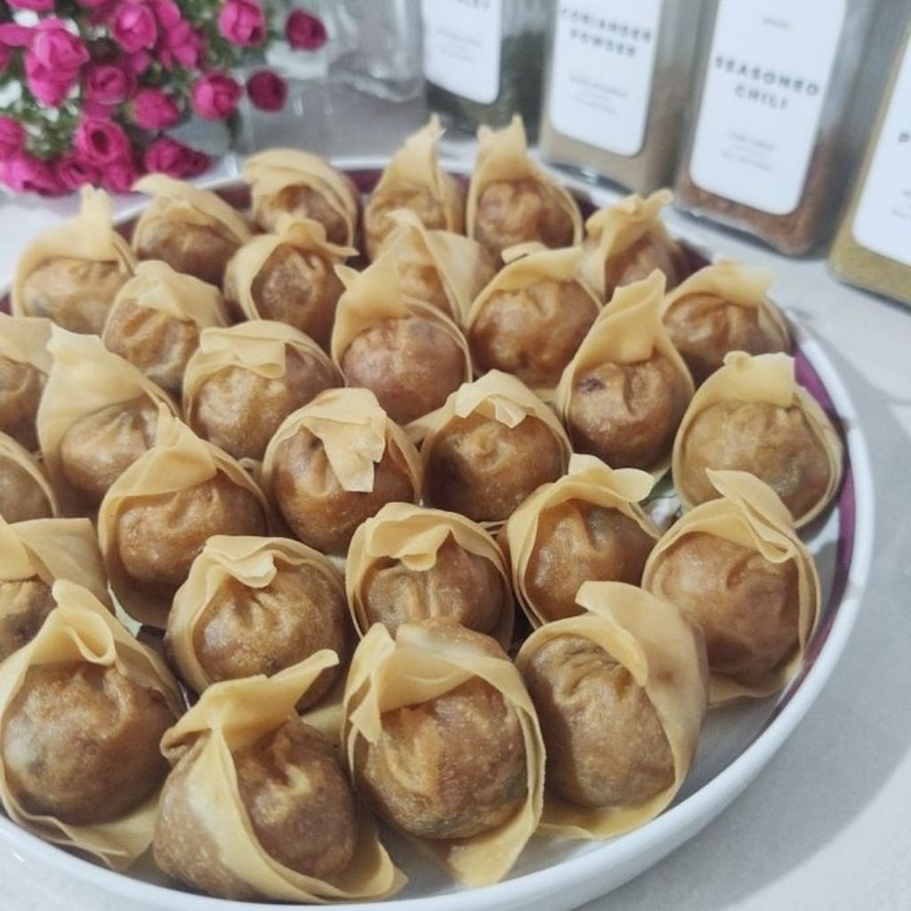 mini wonton ayam frozen free saos sambal bangkok