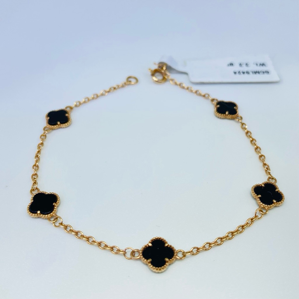 gelang emas fashion 750%17/18k