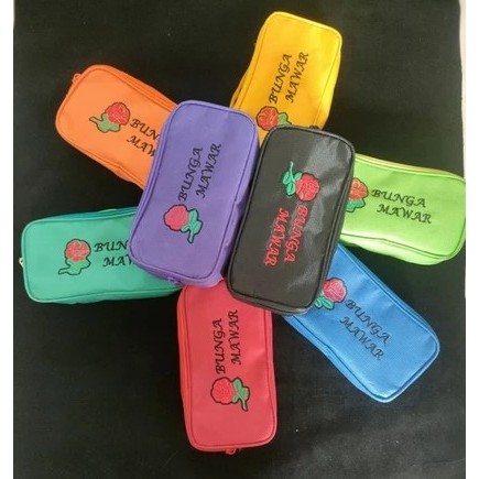 Tepak Pensil Gambar Bordir Lucu Warna-Warni