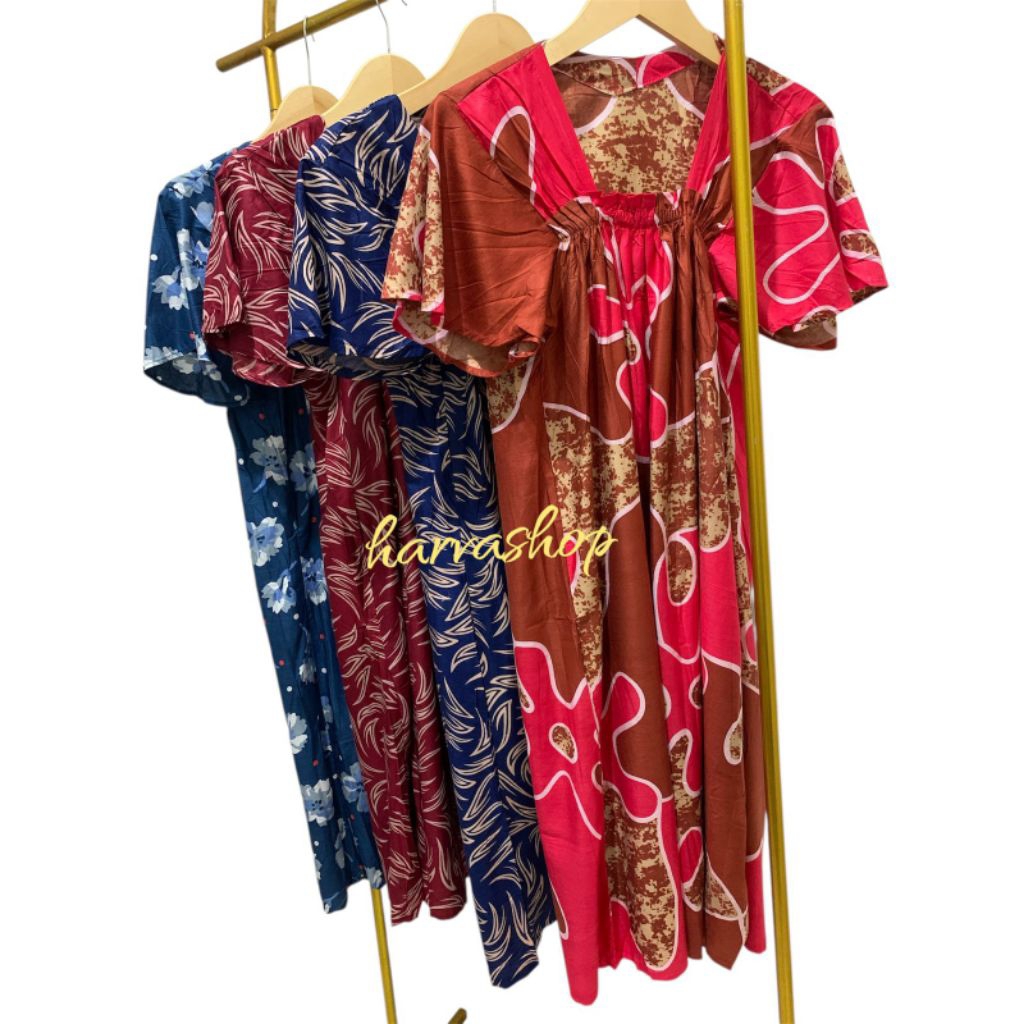 Daster Fuji Jumbo Daster Rayon Adem Kerut Dada LD 120 Non Busui Friendly