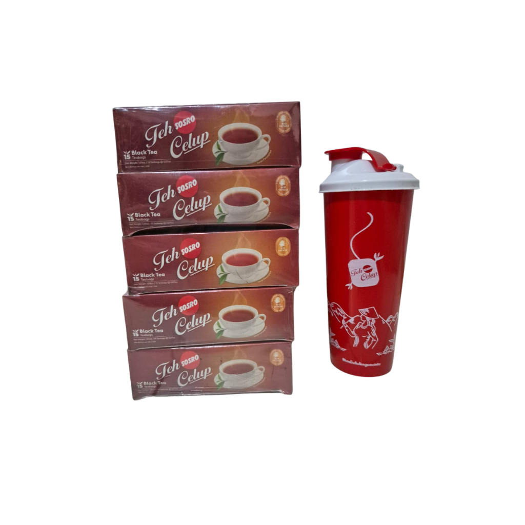 

Teh Celup Sosro isi 15 Bag x 5 Box - FREE TUMBLR