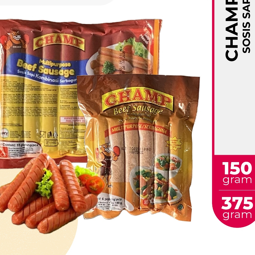 

Sosis Champ Sapi 150gr/375gr