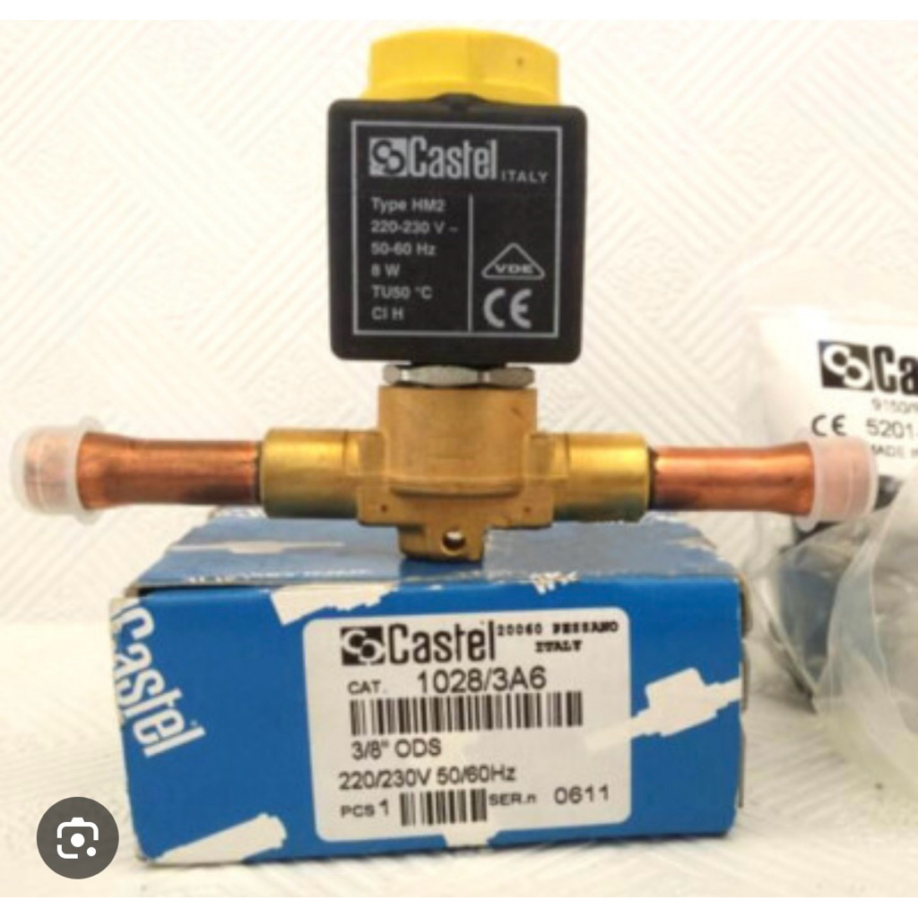SOLENOID VALVE CASTEL 1028/3A6 | SOLENOID VALVE CASTEL 3/8” ODS