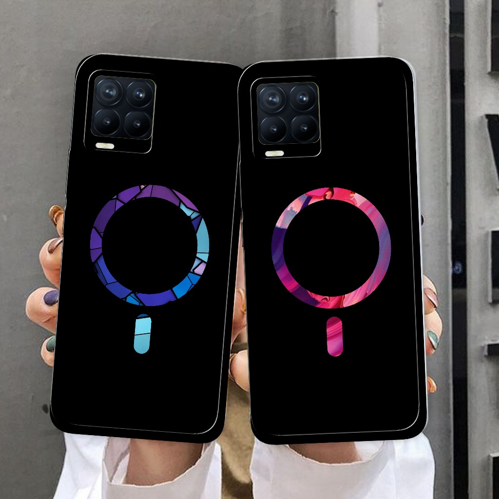 Softcase Untuk Realme 8 5G - Softcase Gambar Fashion Printing Lingkaran New Series Kekinian - Pelind