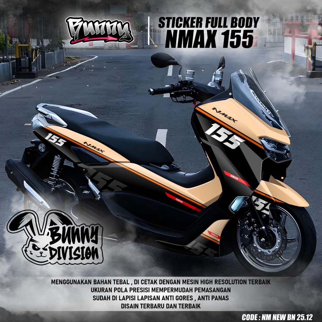 (COD) TERBARU Decal Sticker Motor Yamaha Nmax 155 New 2020 2021 2022 2023 2024 Full body - Stiker Sk