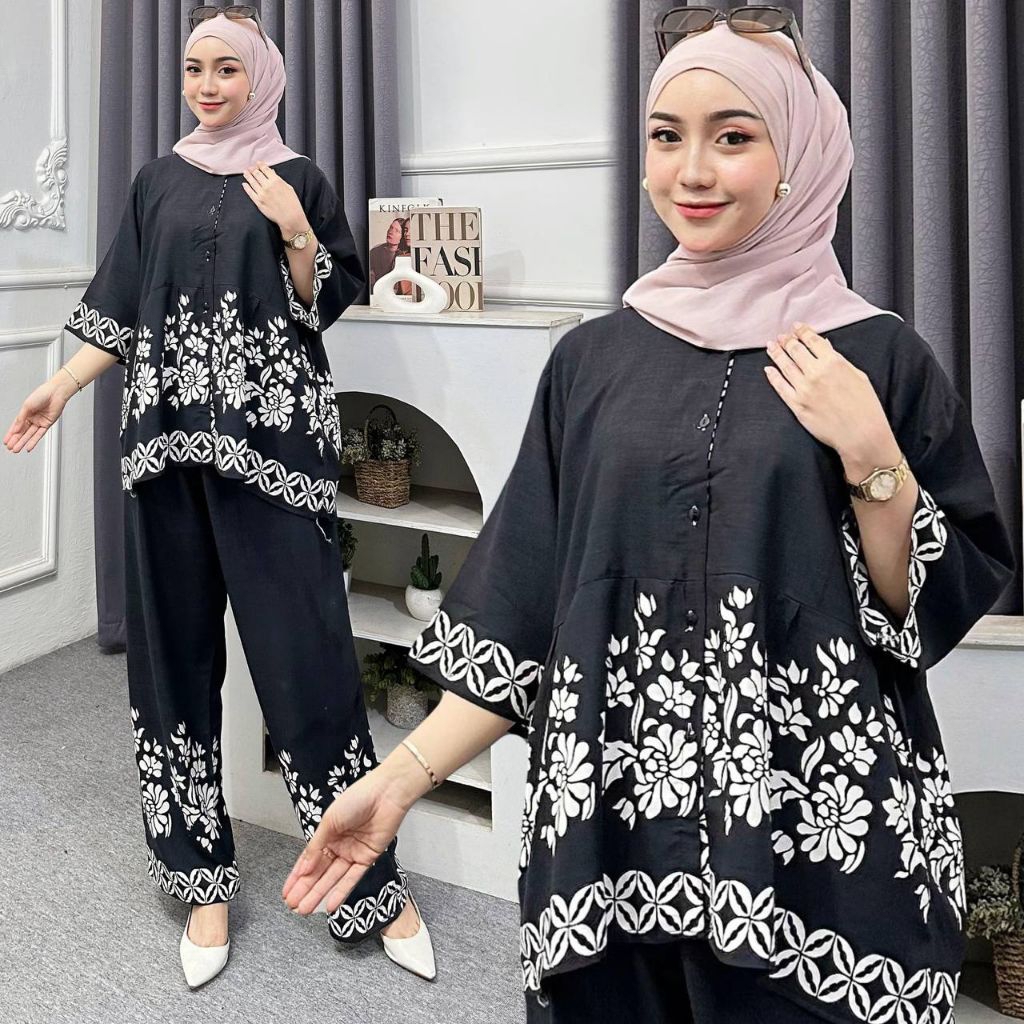 ONE SET KULOT JUMBO BATIK/BUSUI/RAYON PREMIUM
