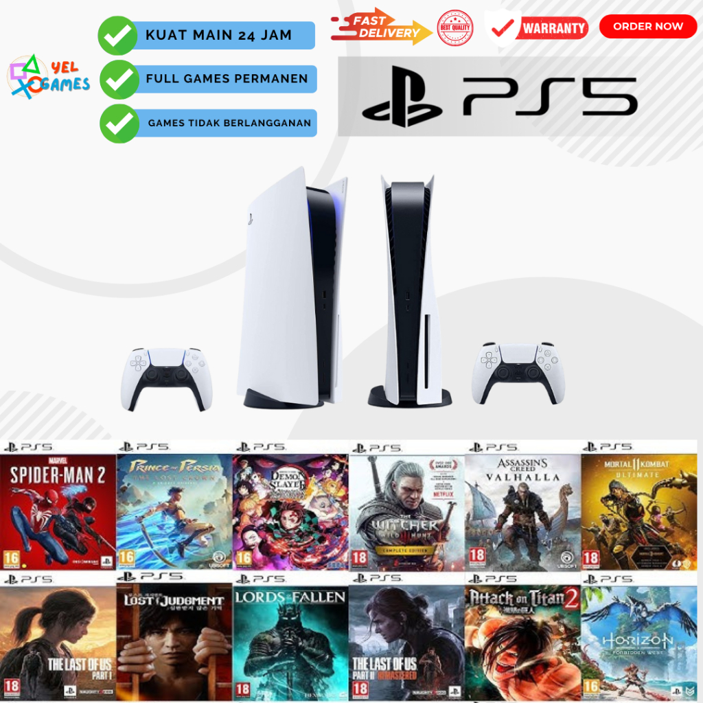 PS 5 SLIM DISC VERSION / DIGITAL ORIGINAL GARANSI RESMI SONY INDONESIA