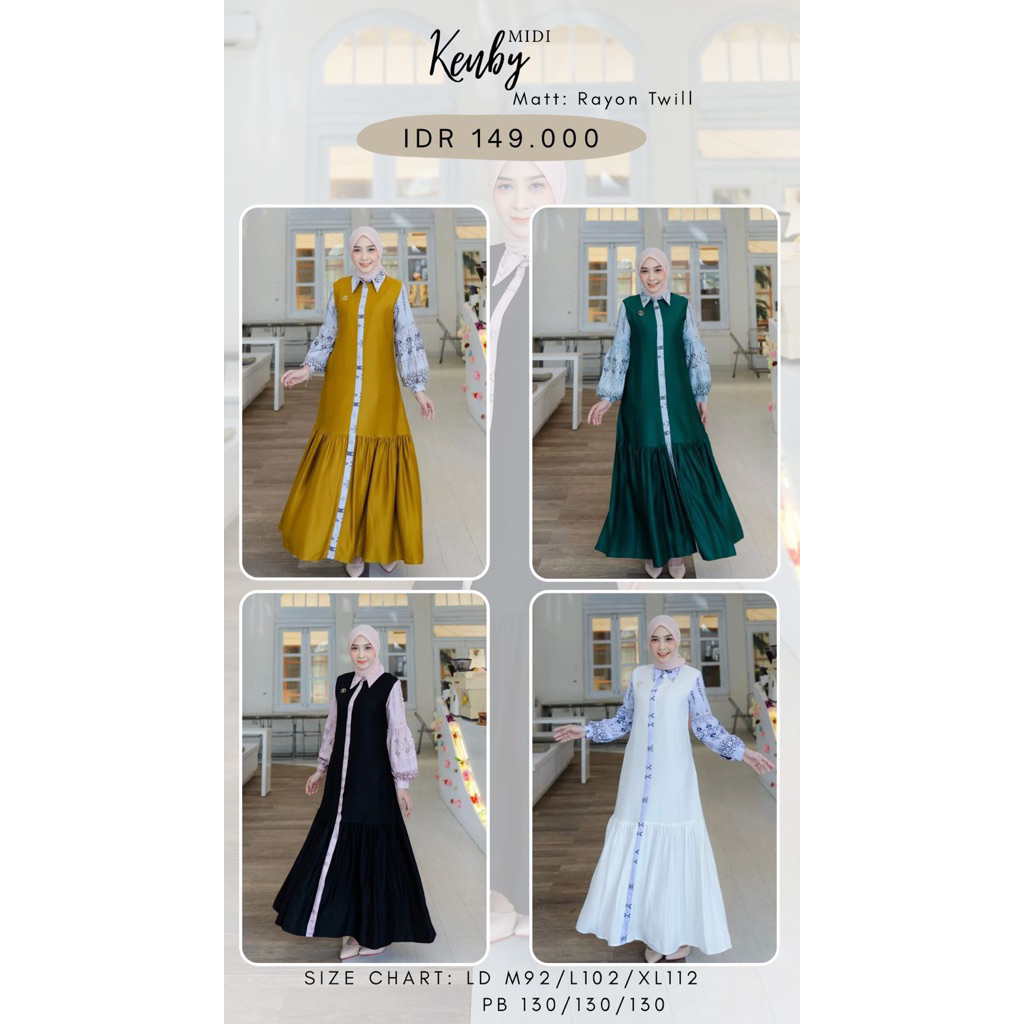 Kenby midi dress by Hayfa