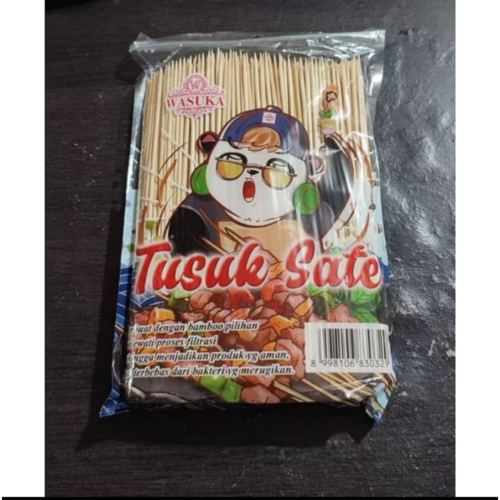 Tusuk Sate Ayam Sosis / Tusuk Sate Merek Wasuka / Tusuk Sate Bambu