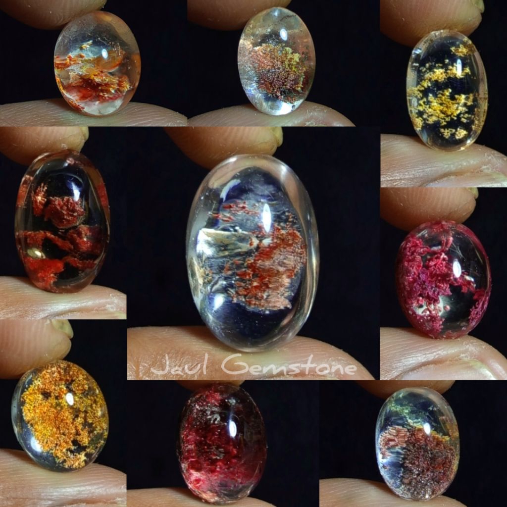 batu kinyang karang super/lostun batu akik kinyang karang super natural/batu phantom quartz/batu kec