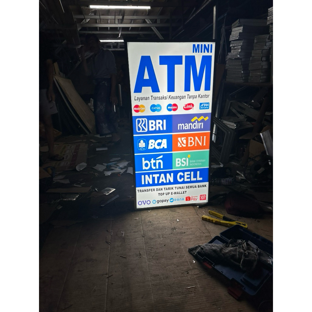 COD NEON BOX TERMURAH CUSTOM DISEN |MINI ATM dll