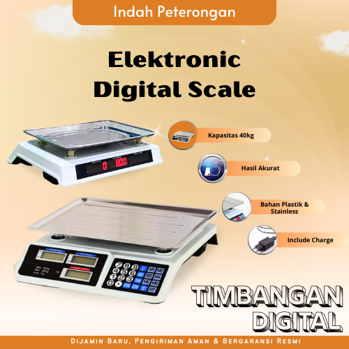 TIMBANGAN DIGITAL 40KG/TIMBANGAN BUAH/TIMBANGAN DAPUR/TIMBANGAN 40 KG/JOMBANG