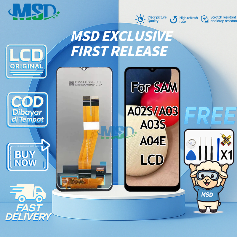 LCD For SAMSUNG A02S / A03S /A03 / A04E UNIVERSAL FULLSET Touchscreen LCD HP OG ASUGAR/MSD