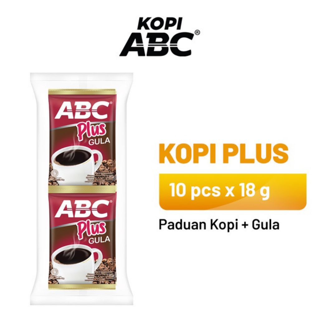 

Kopi ABC Plus Gula 10s×18g
