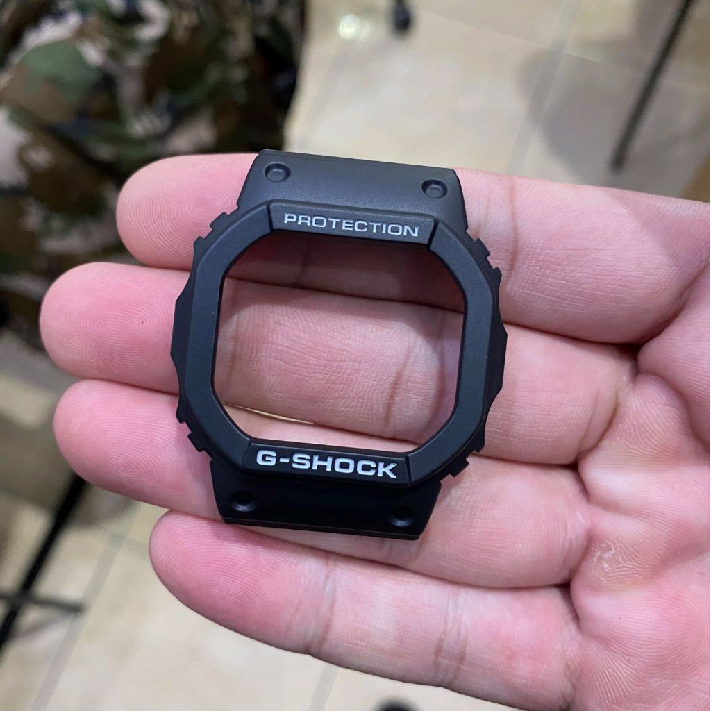 Bezel CASIO G-SHOCK DW 5600 HITAM ORIGINAL DW 5600 BB DW 5600MS DW 5600E Tulisan Putih