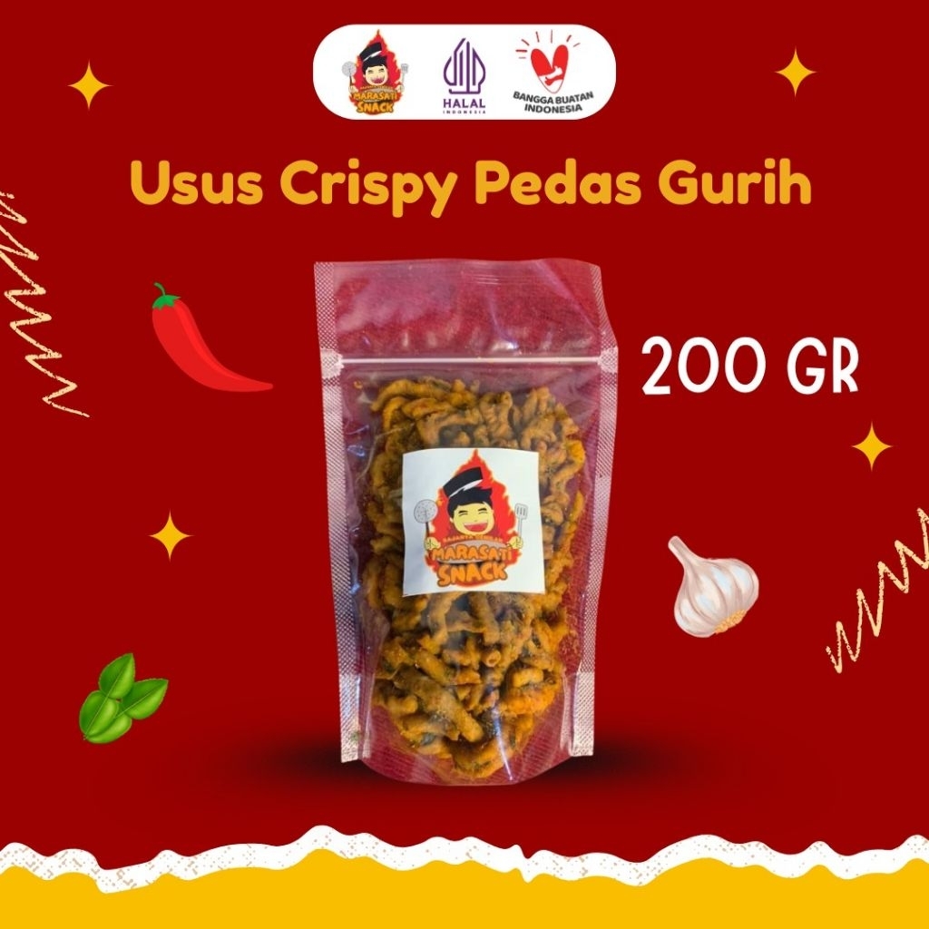 

Usus crispy Rempah Pedas Daun Jeruk(200gr)/Usus Sultan/Usus Pedas Gurih