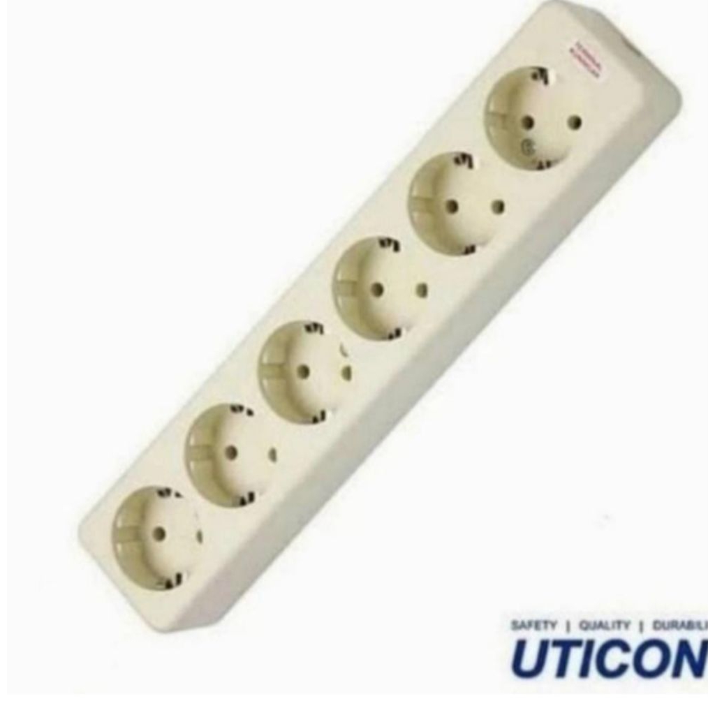 Stop Kontak Terminal Colokan Kuningan 6 Lubang Uticon