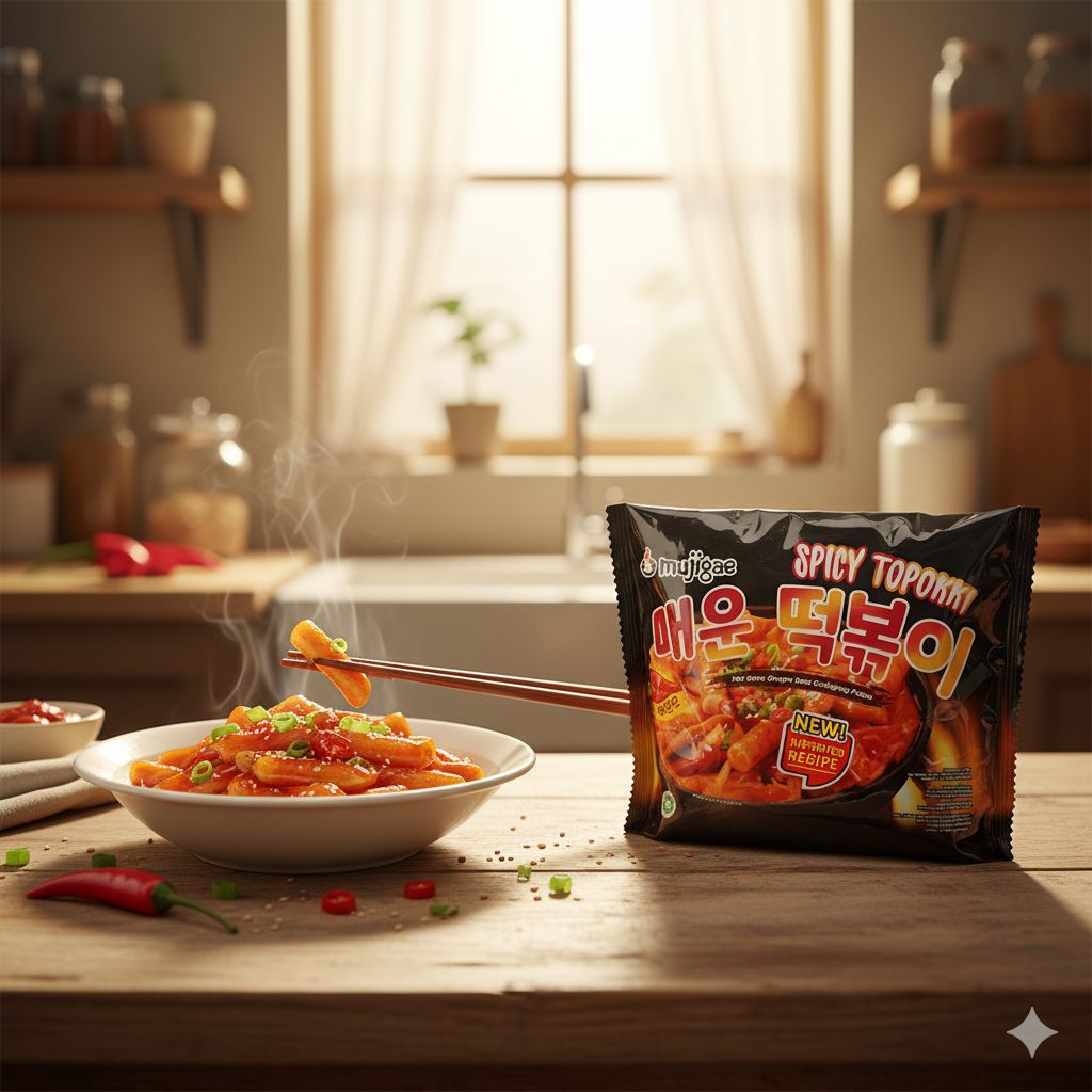 Mujigae spicy topokki