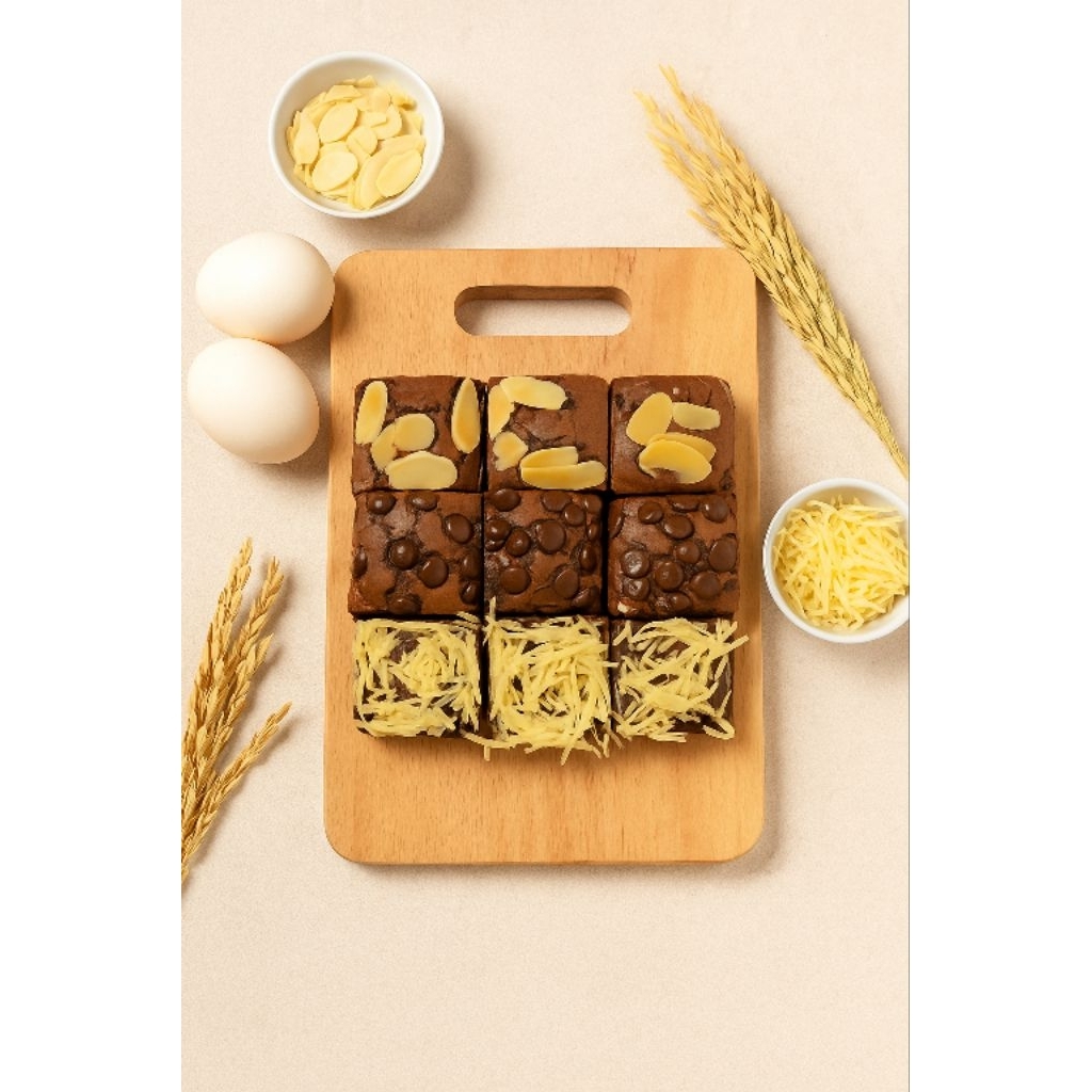 

fudgy Brownies Panggang 10x10 cm