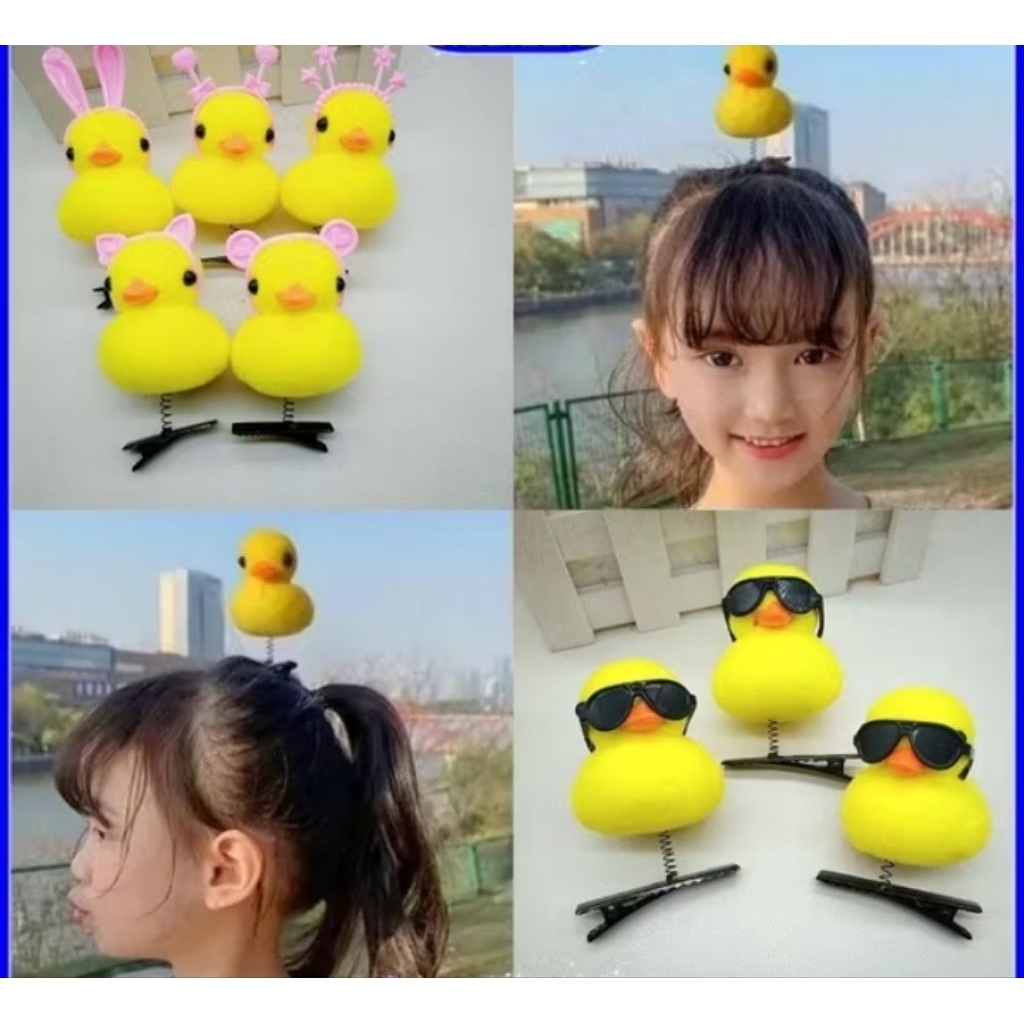 NB[ISI 100PCS] JEPIT RAMBUT KARAKTER BEBEK IMPORT / JEPIT BEBEK PER TUING TUING / JEPIT RAMBUT BEBEK