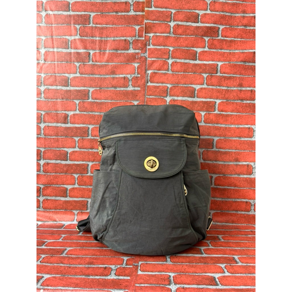 TAS RANSEL BAGGALLINI PRIA WANITA SECOND BRANDED NYLON ABU / TAS RANSEL PRIA WANITA BAGALLINI ABU