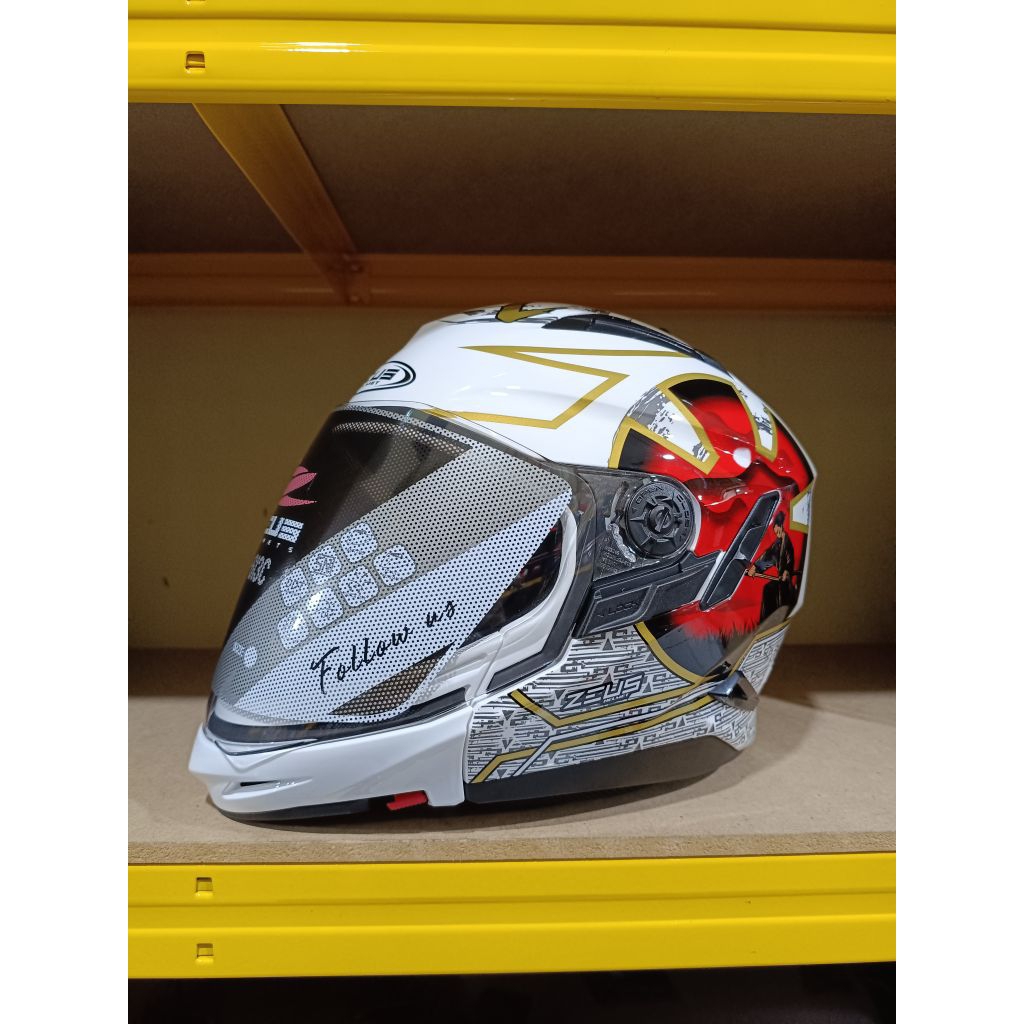 ZEUS ZS613C WHITE/AJ20 RED ZS 613C