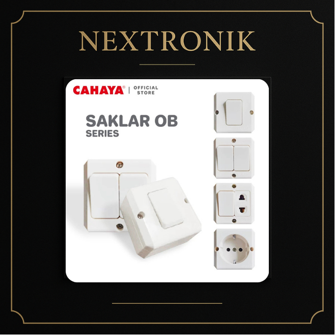 Saklar Engkel OB Cahaya / Saklar Seri OB Cahaya / Stop Kontak OB Cahaya