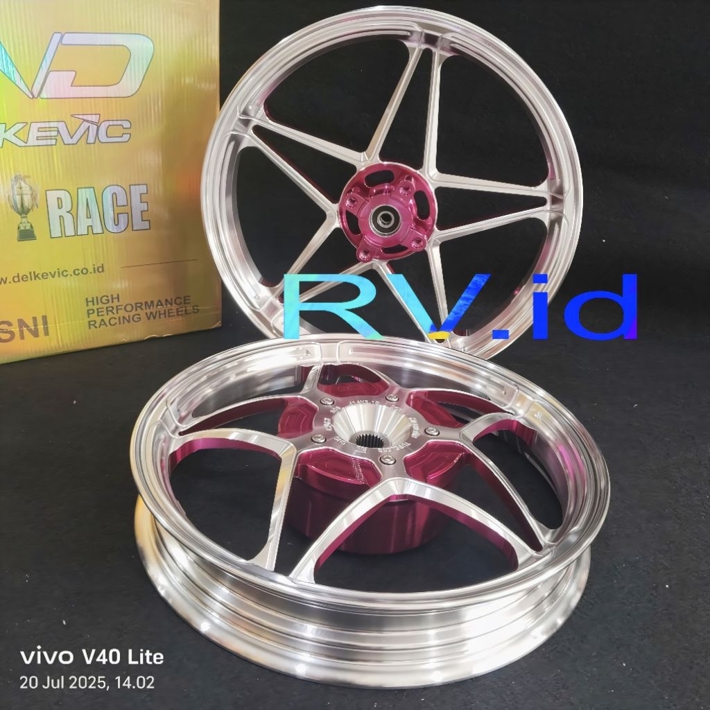 VELG DELKEVIC X1 TWO TONE VARIO 125/150 BEAT SCOOPY GENIO 185&215 RING 14 DND X1 2TONE